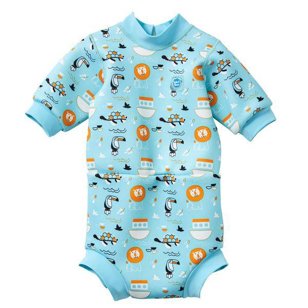 E-shop Splash About Baby neoprén - body - Zvieratká modrá