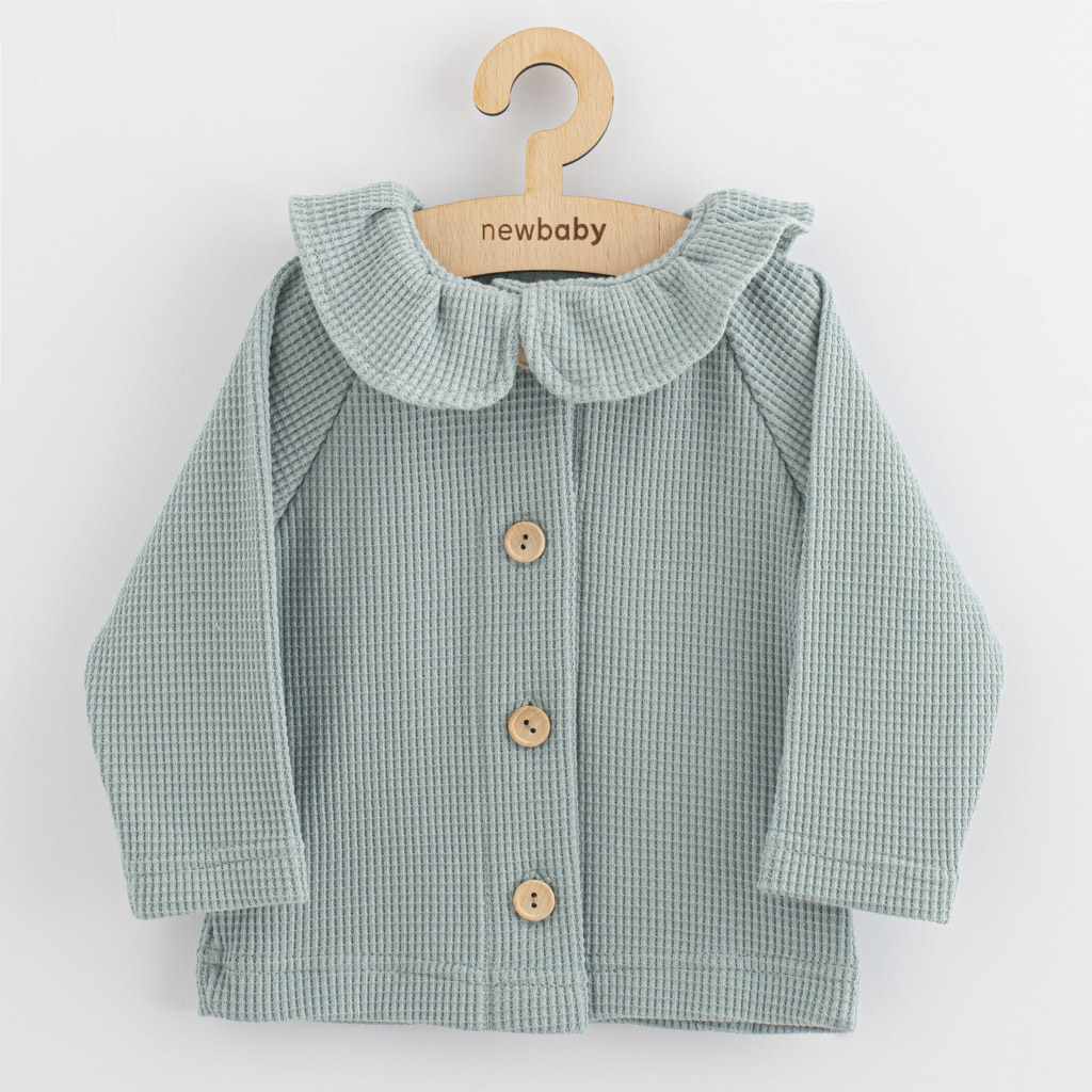 E-shop Dojčenský kabátik na gombíky New Baby Luxury clothing Laura sivý, 68 (4-6m) - 54973