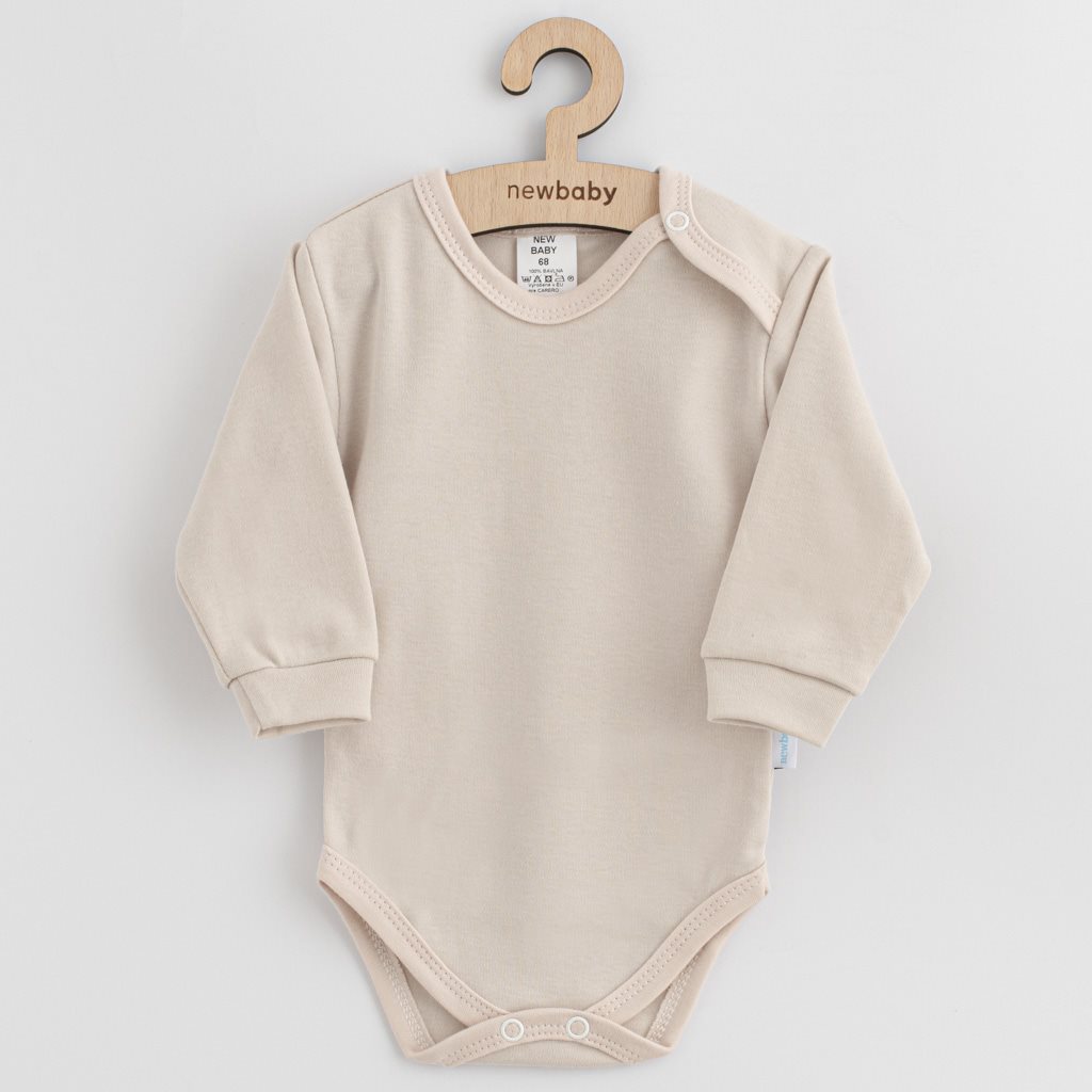E-shop Dojčenské bavlnené body New Baby béžová, 80 (9-12m) - 54712