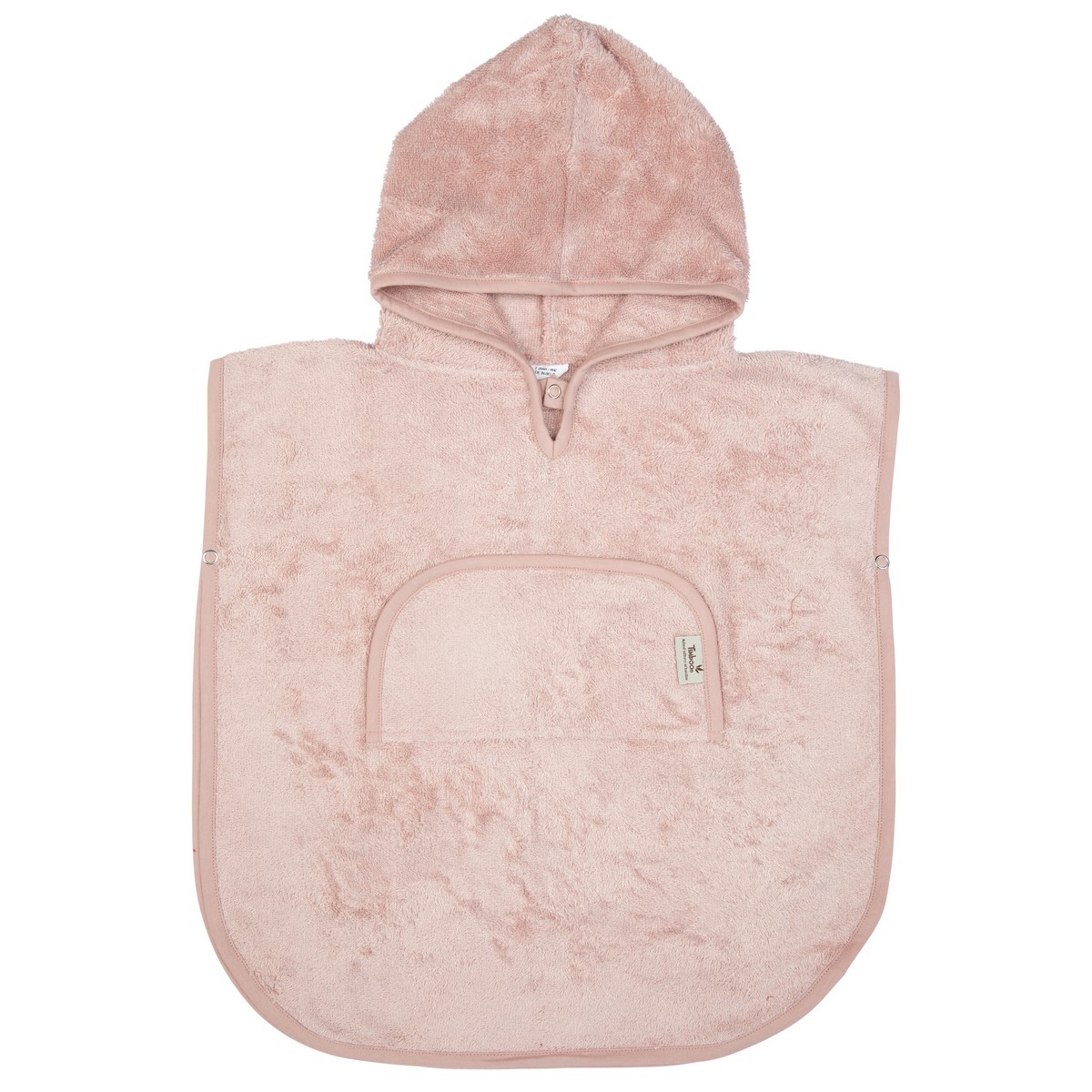 E-shop TIMBOO pončo V-neck, misty rose