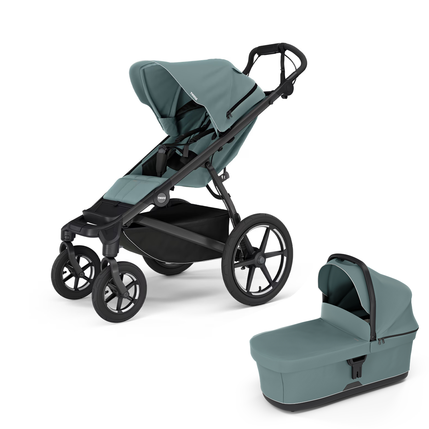 Thule Urban Glide 4-kolesový + vanička, mid blue