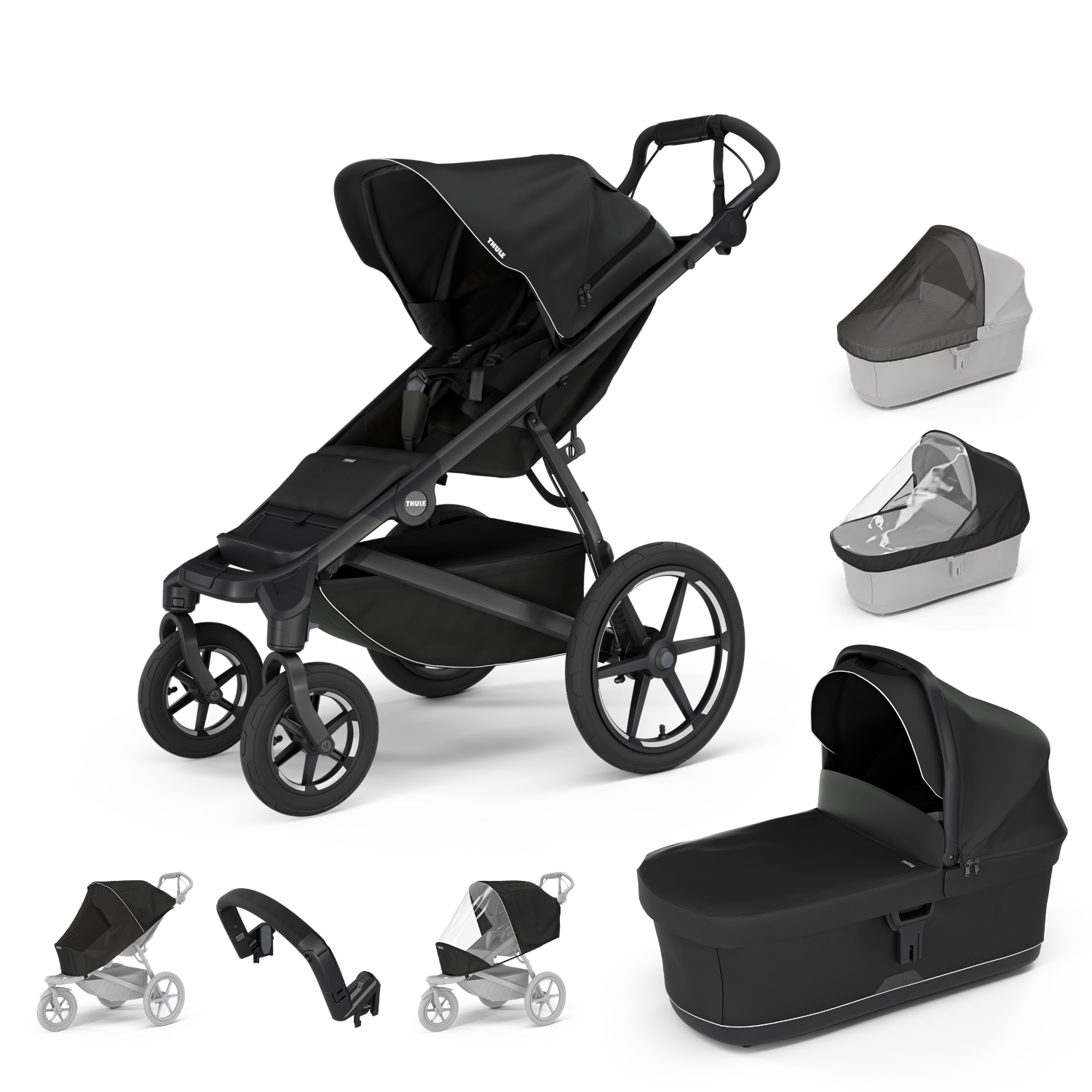 Thule Urban Glide 4-kolesový Výhodný set, black