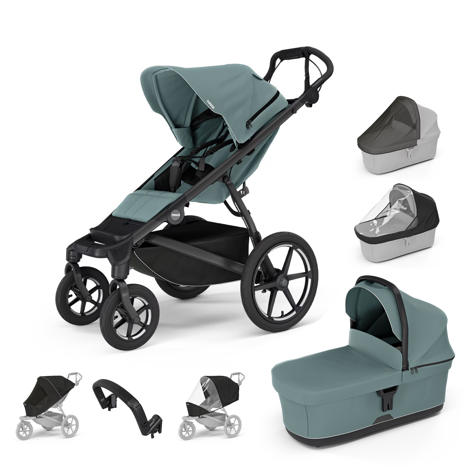 Thule Urban Glide 4-kolesový Výhodný set, mid blue