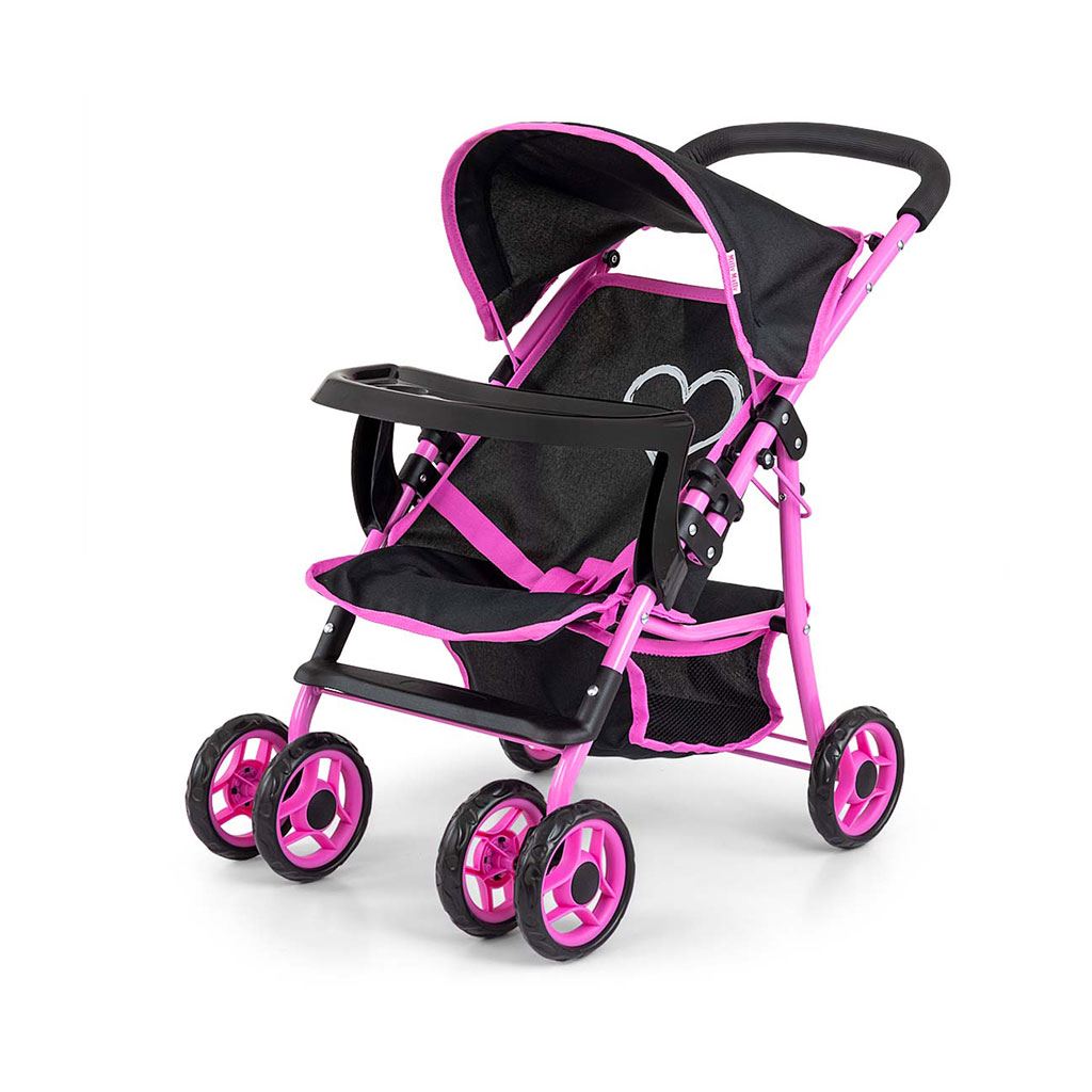 E-shop Detský športový kočík pre bábiky Milly Mally Kate Prestige Black - 55487