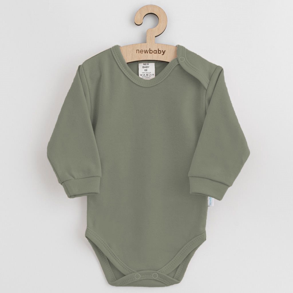 E-shop Dojčenské bavlnené body New Baby zelená, 80 (9-12m) - 54710