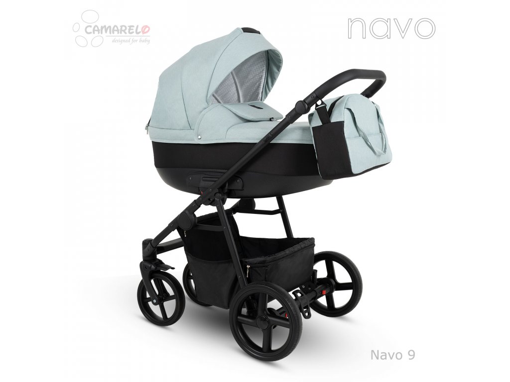 E-shop Camarelo kombinovaný kočík NAVO, 2-kombinácia, 09 zelenkavá