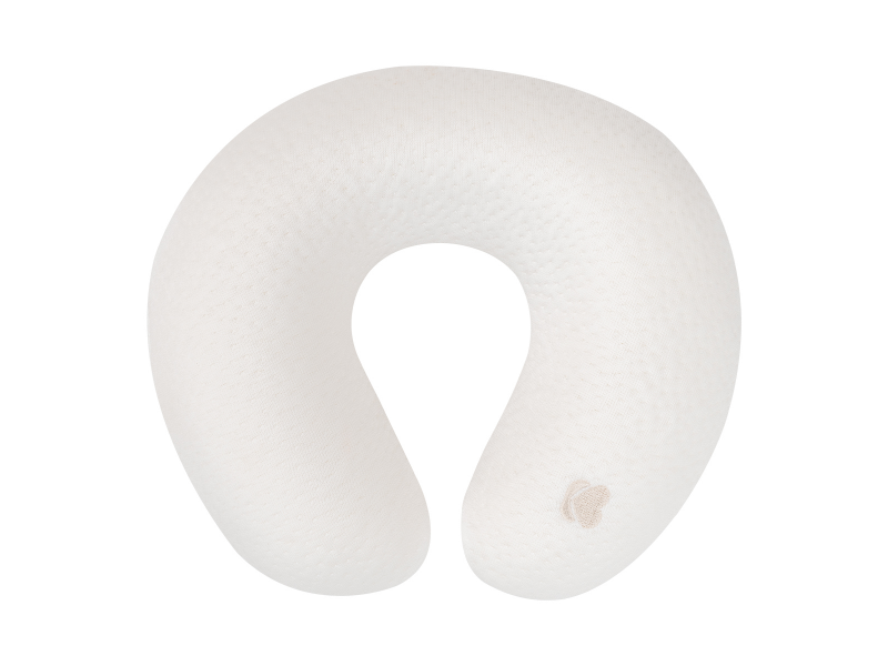 E-shop KikkaBoo Cestovný vankúšik z pamäťovej peny Airknit White