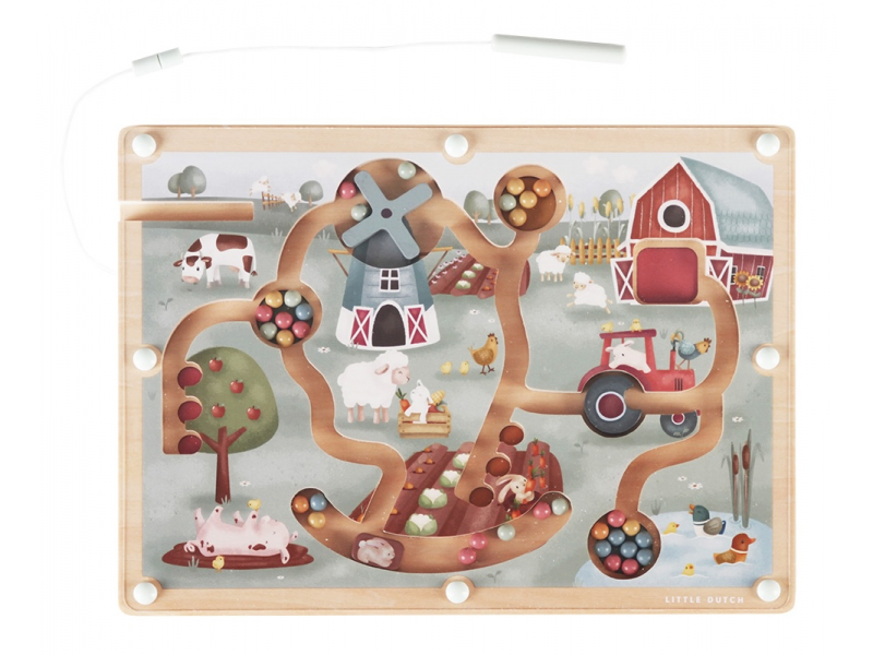 E-shop Little Dutch Magnetické bludisko Farma