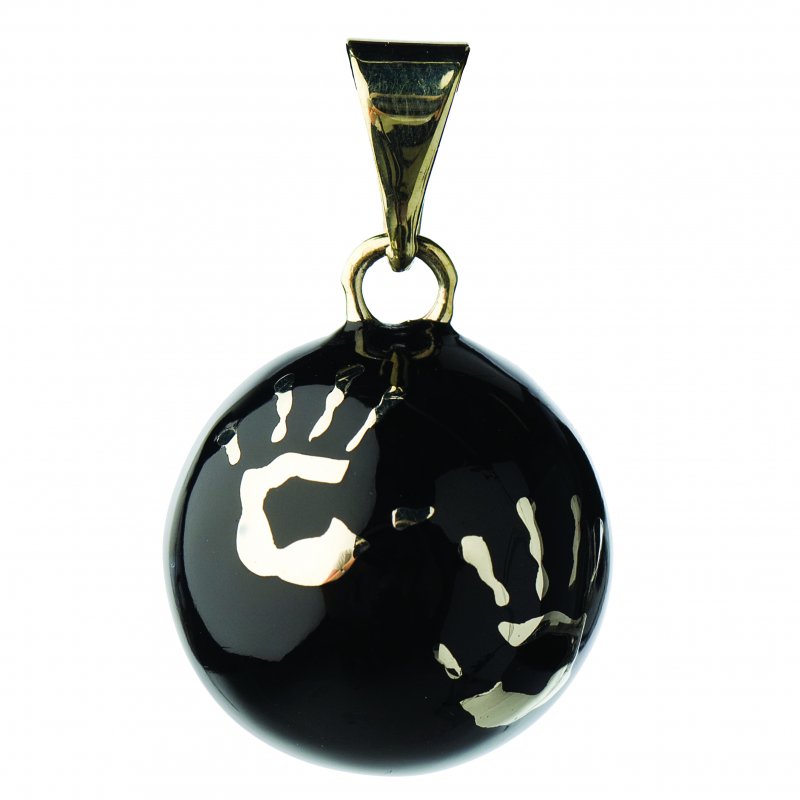 E-shop Bola Tehotenská rolnička ESSENTIALS Black with hands