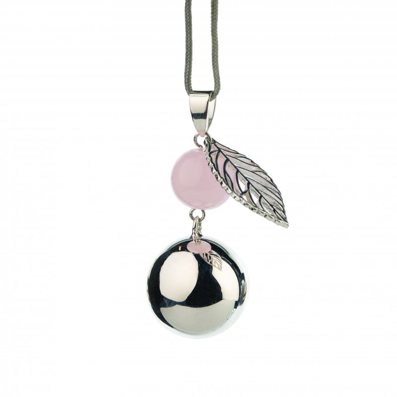 E-shop Bola Tehotenská rolnička FANTASY Silver pearl leaf