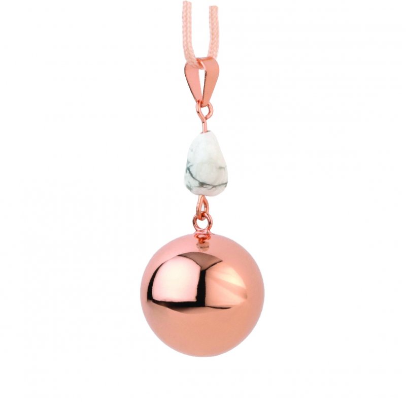 E-shop Bola Tehotenská rolnička FANTASY Rose gold marble stone