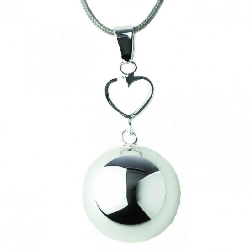 E-shop Bola Tehotenská rolnička FANTASY Silver heart