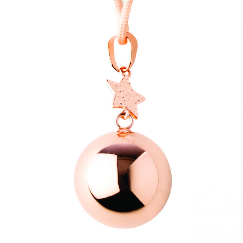 E-shop Bola Tehotenská rolnička FANTASY Rose gold star