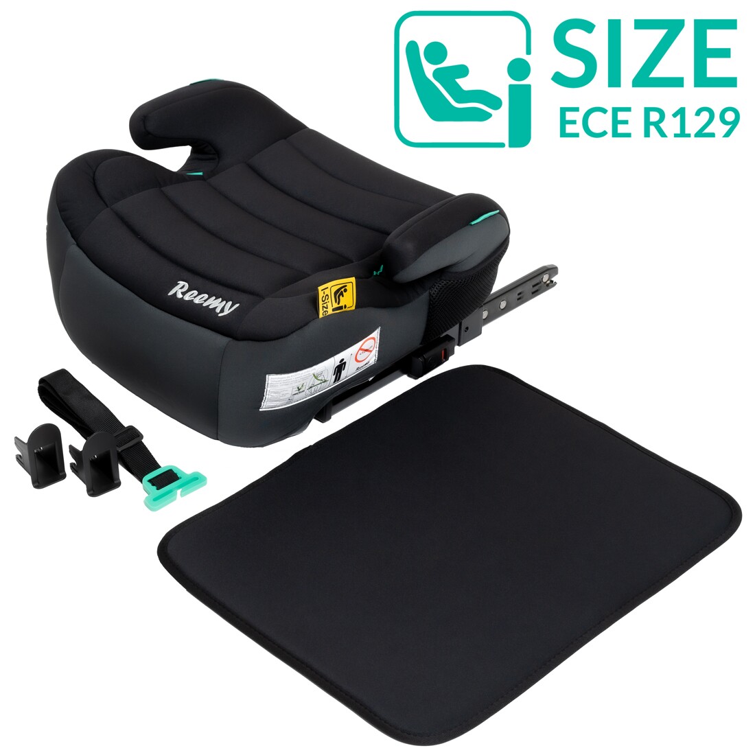 E-shop Reemy podsedák s ISOFIXom I-SIZE, black
