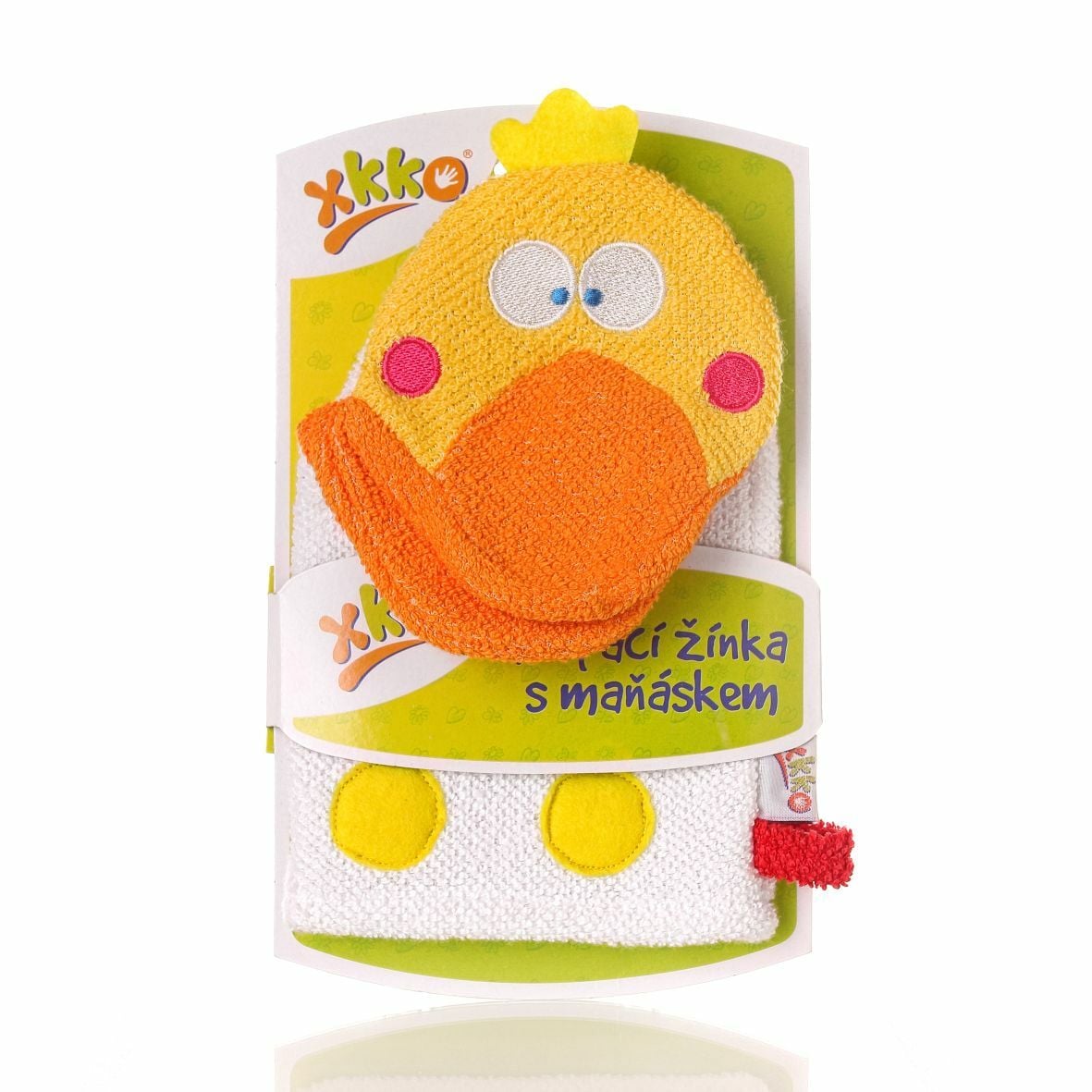 E-shop XKKO Rukavica na kúpanie s bábkou - Kačička