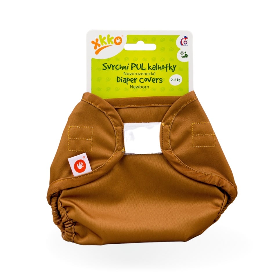 E-shop XKKO Vrchné plienkové nohavičky Newborn - Honey Mustard