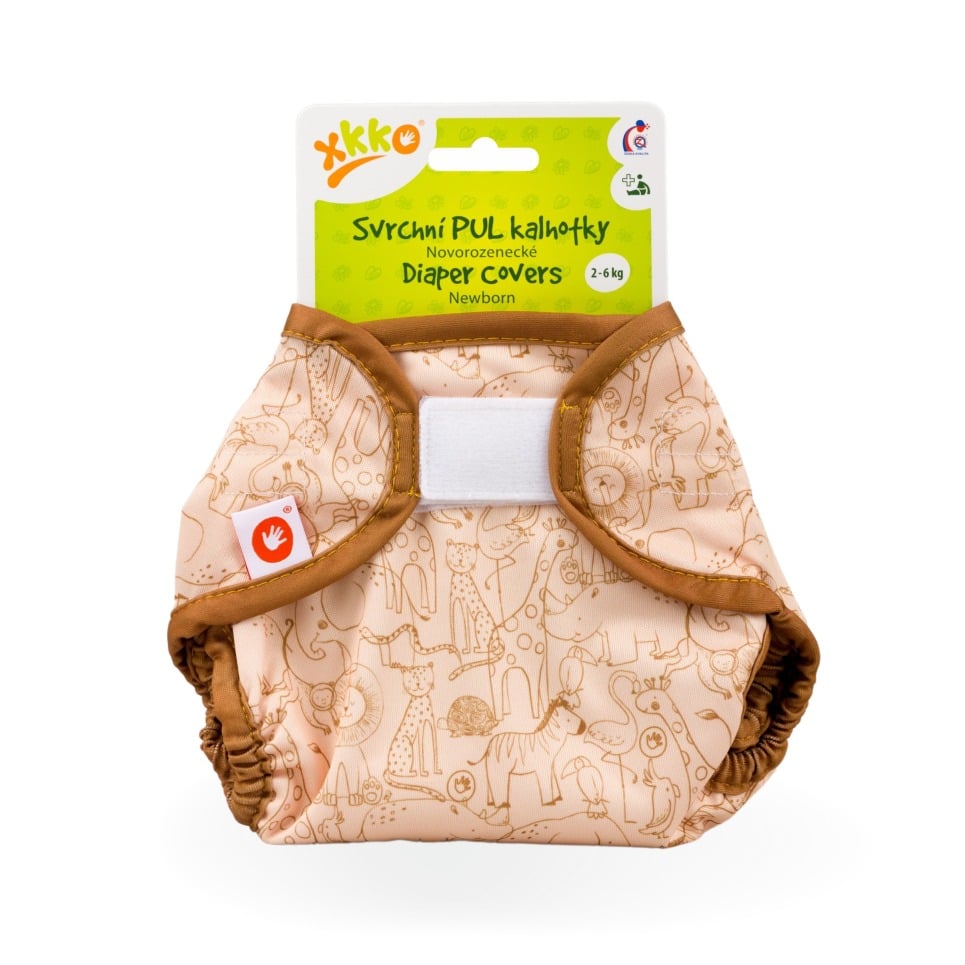 E-shop XKKO Vrchné plienkové nohavičky Newborn - Safari Honey Mustard