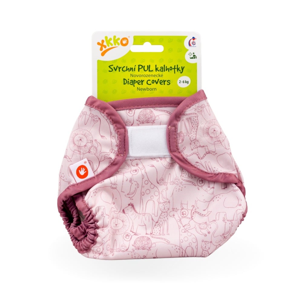 E-shop XKKO Vrchné plienkové nohavičky Newborn - Safari Mesa Rose