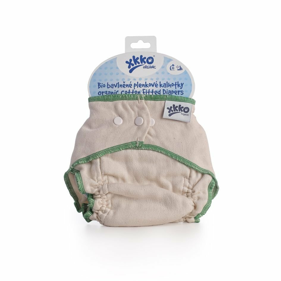 E-shop XKKO Organic Plienkové nohavičky - Natural, veľkosť L