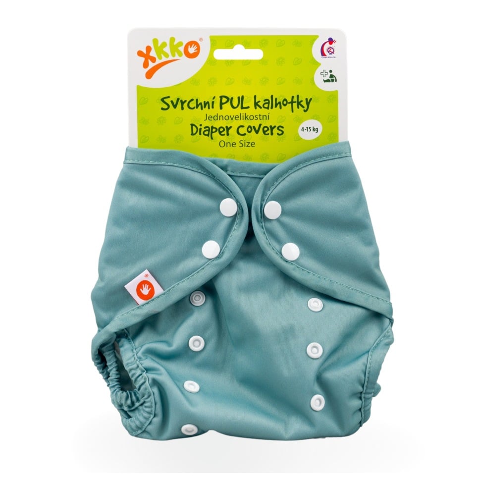 E-shop XKKO Vrchné plienkové nohavičky One Size - Granite Green