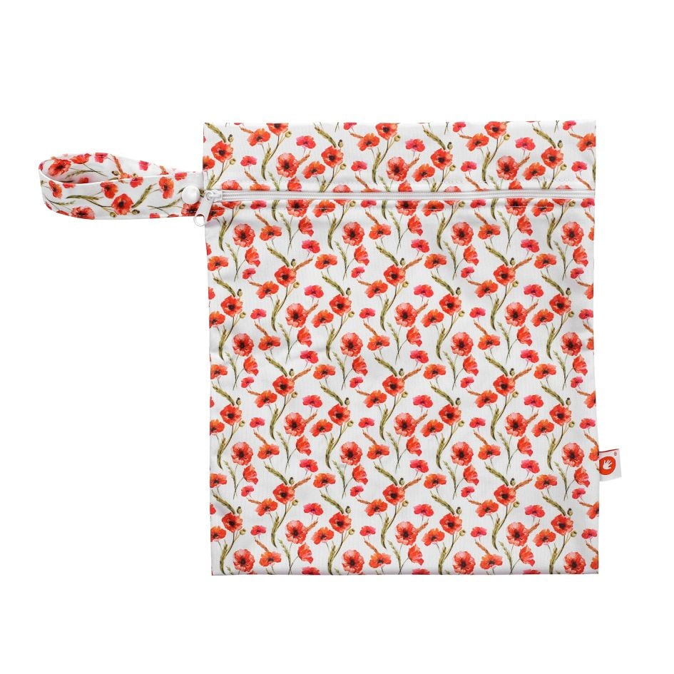E-shop XKKO Nepremokavé vrecko, veľkosť S - Red Poppies