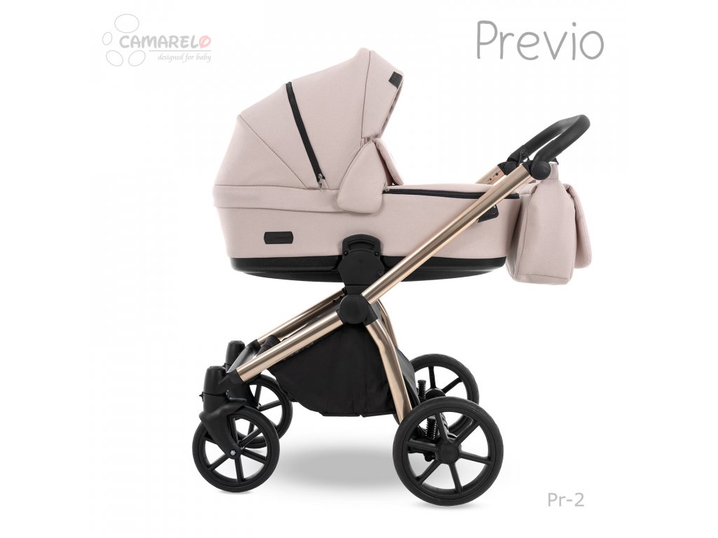 E-shop Camarelo kombinovaný kočík Previo , 2-kombinácia, 02 svetlo ružová