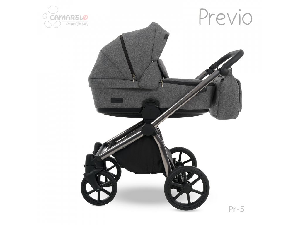 E-shop Camarelo kombinovaný kočík Previo , 2-kombinácia, 05 stredne šedá