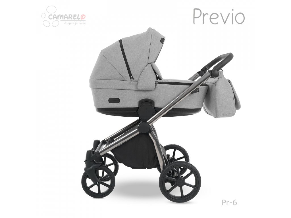 E-shop Camarelo kombinovaný kočík Previo , 2-kombinácia, 06 svetlo šedá