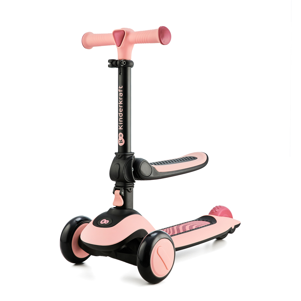 E-shop KINDERKRAFT Odrážadlo a kolobežka 2v1 Halley Rose pink
