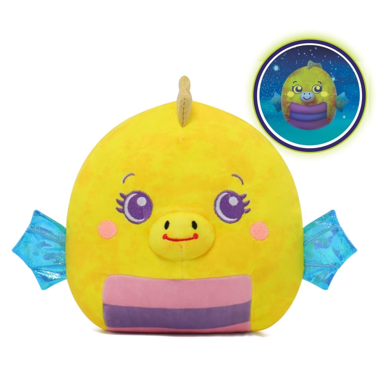 E-shop Dream Beams - Svietiaci plyšák/vankúšik, Morský Koník Stella, 18cm