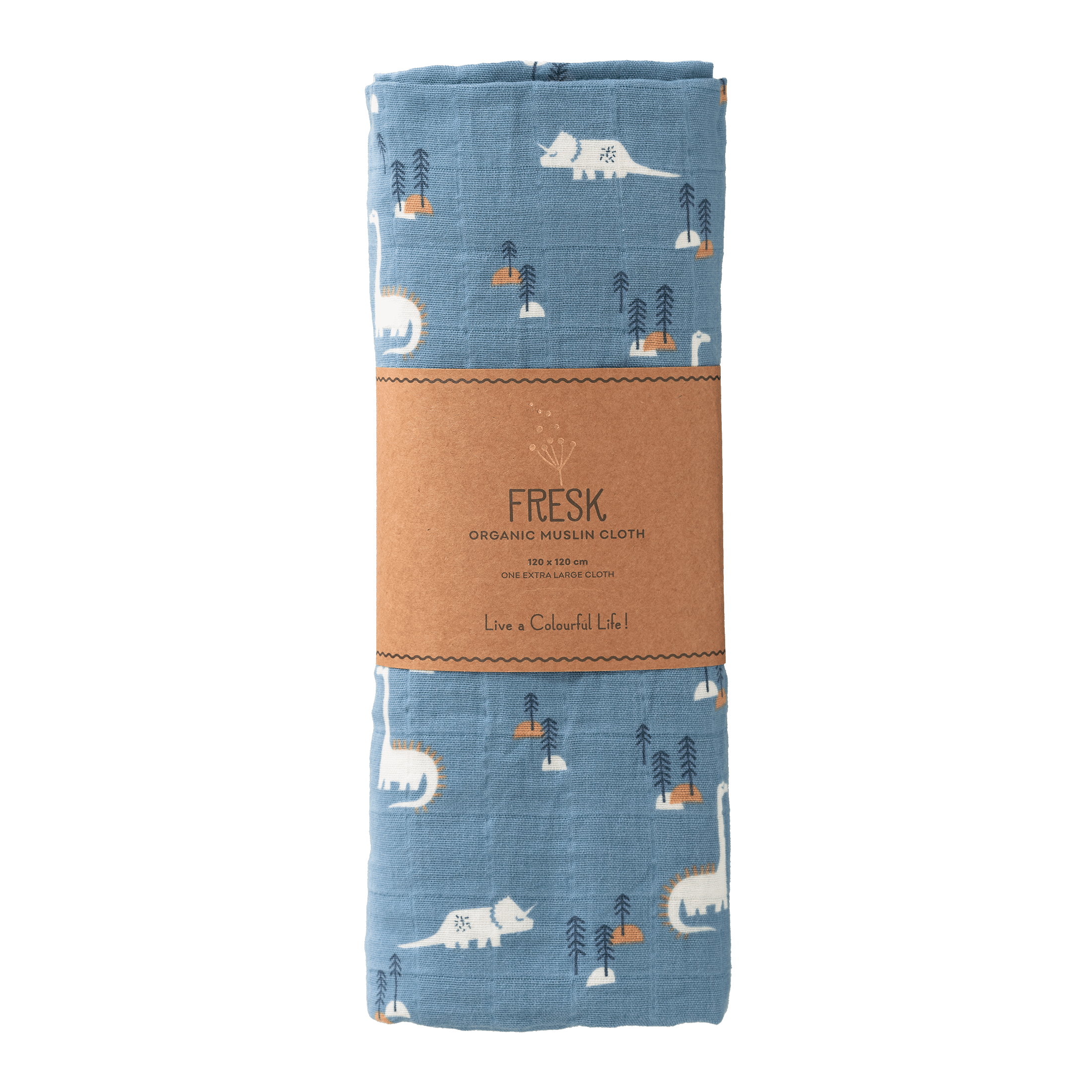 MUŠELÍNOVÁ PLIENKA FRESK DINO 120x120