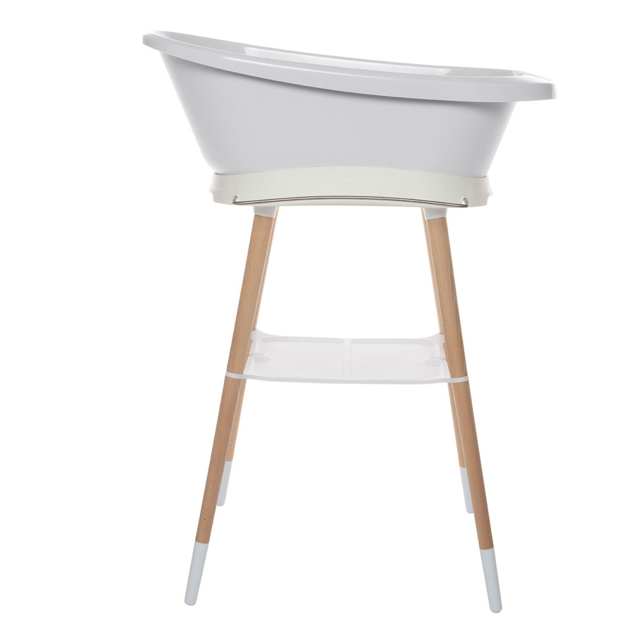 E-shop Bebe-Jou Sada vaničky Sense Light Grey a stojanu Sense White