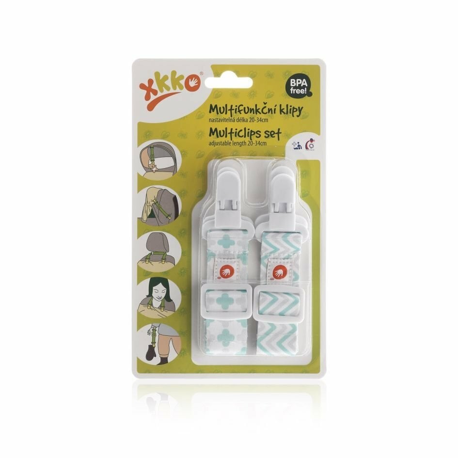 E-shop XKKO Multifunkčné klipy 2ks - Scandinavian Mint MIX