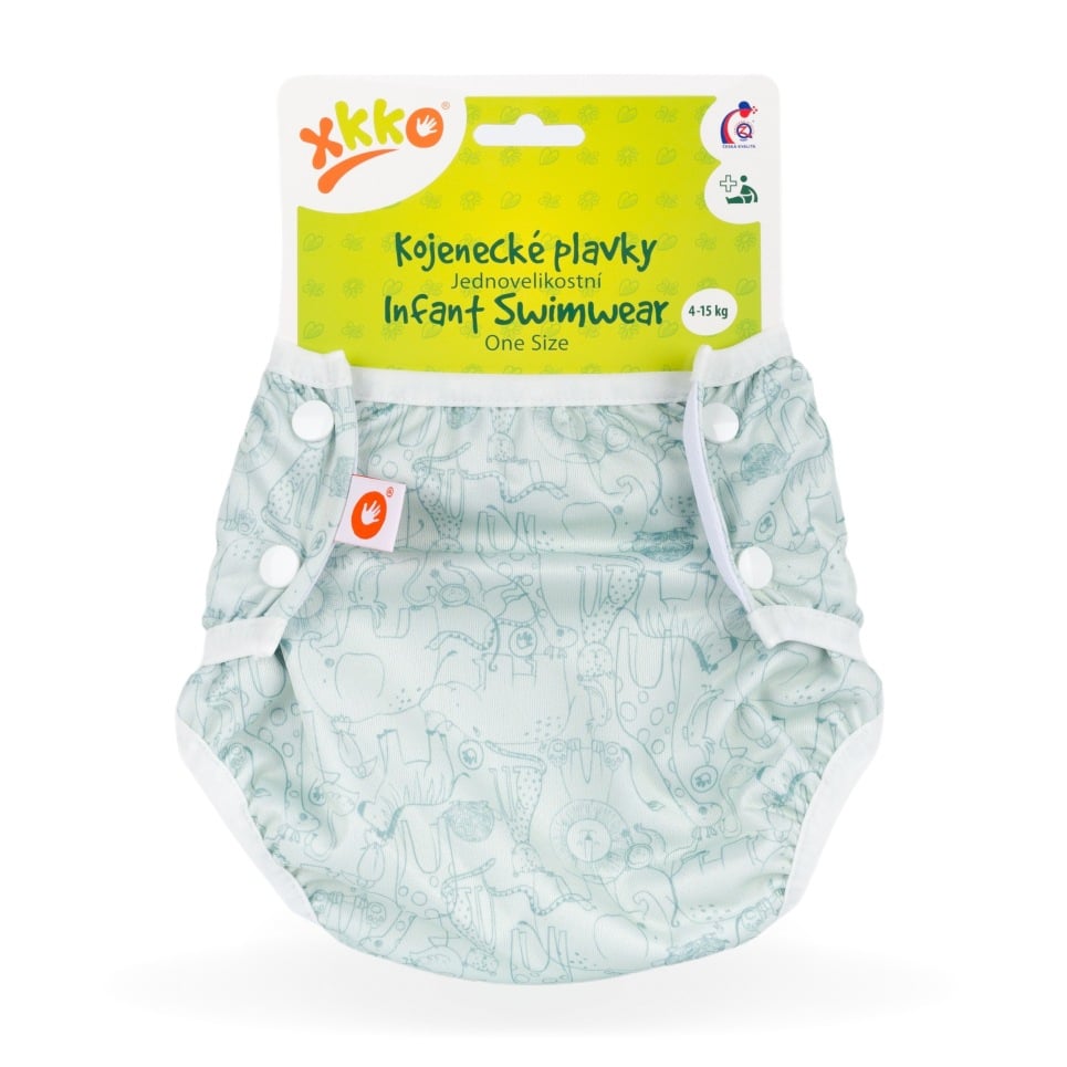 E-shop XKKO - Dojčenské plavky, jednoveľkostné, Safari Granite Green