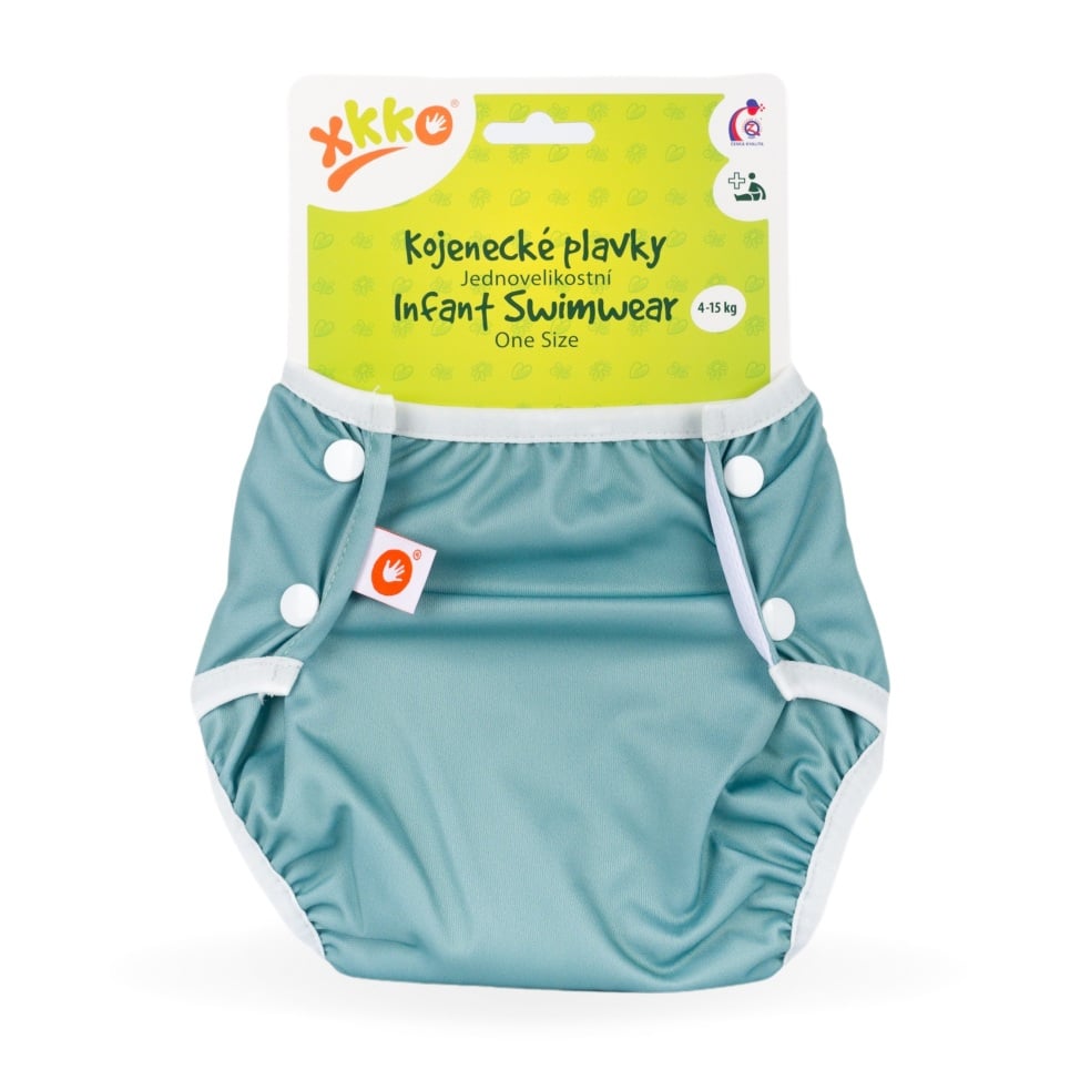 E-shop XKKO - Dojčenské plavky, jednoveľkostné, Granite Green
