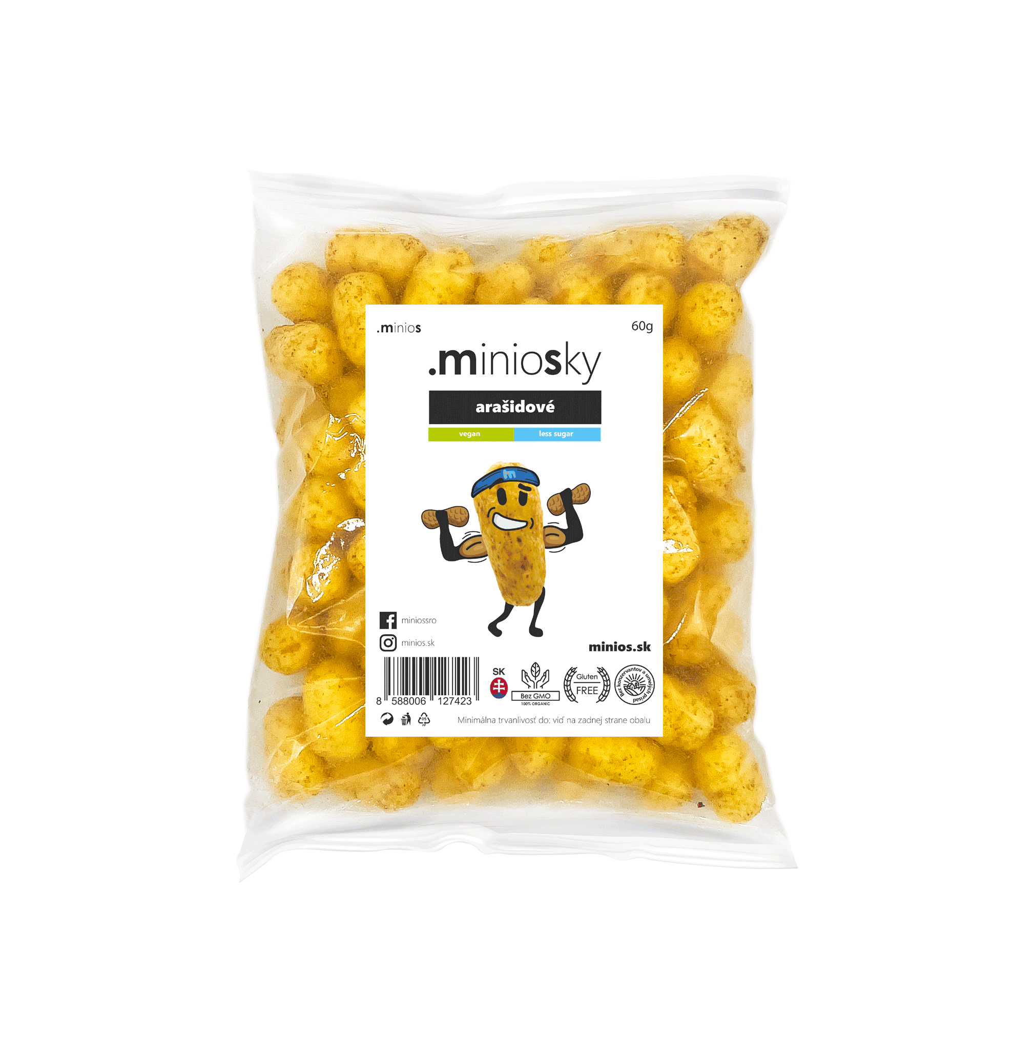 E-shop Minios Miniosky kukuričné chrumky arašidové