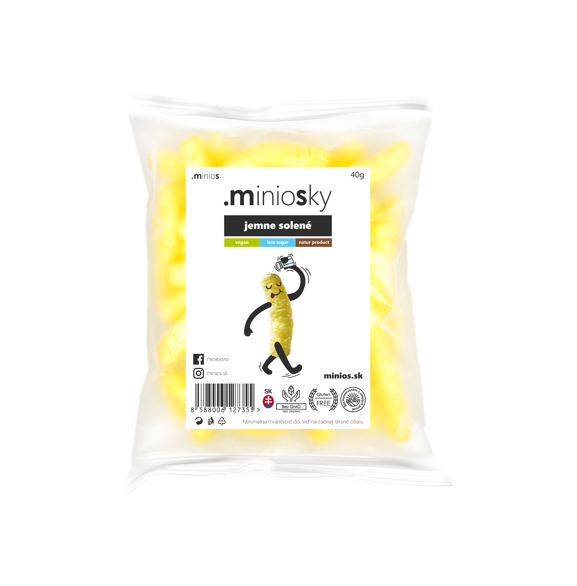 E-shop Minios Miniosky kukuričné chrumky jemne solené