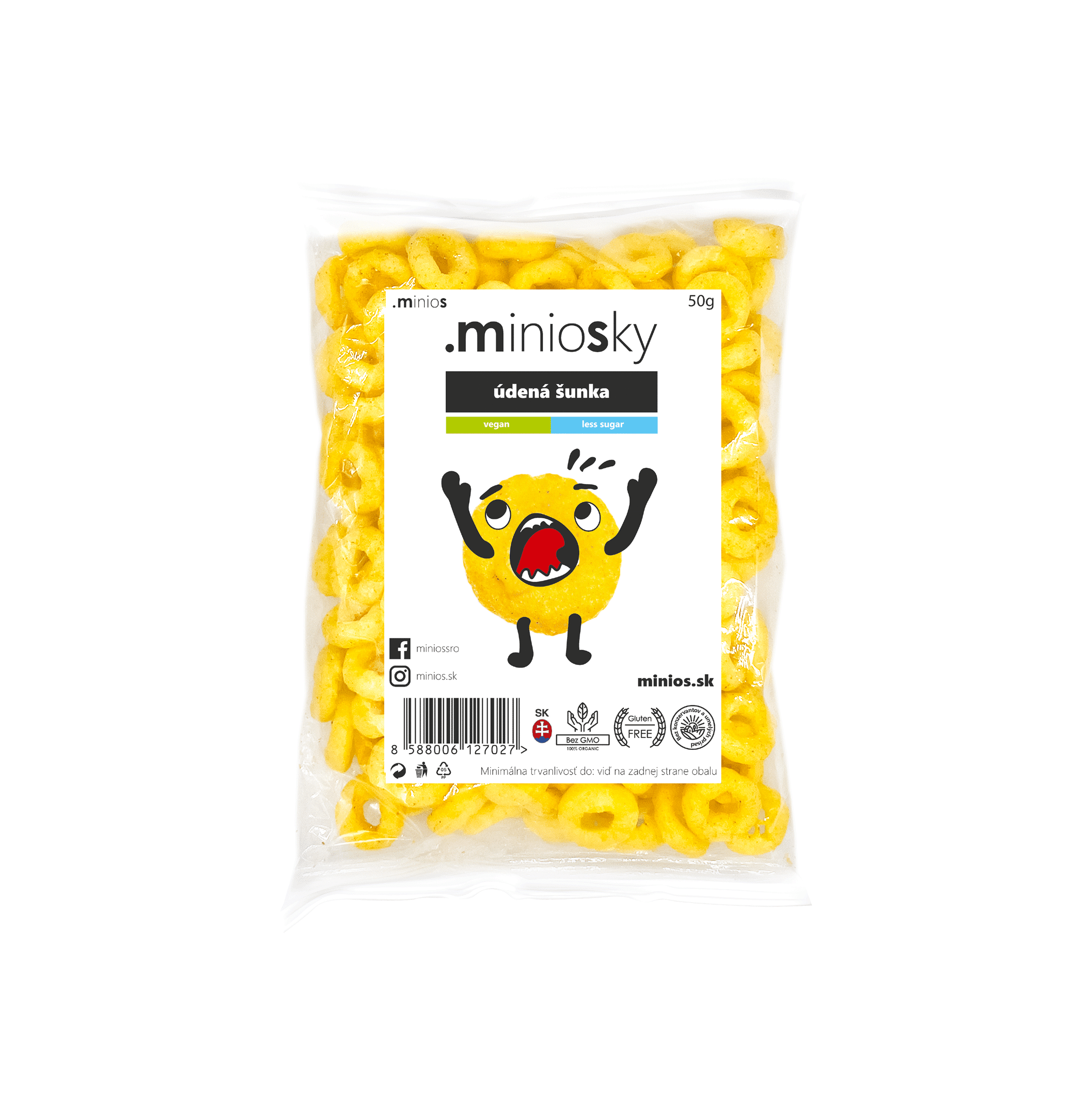 E-shop Minios Miniosky kukuričné chrumky údená šunka