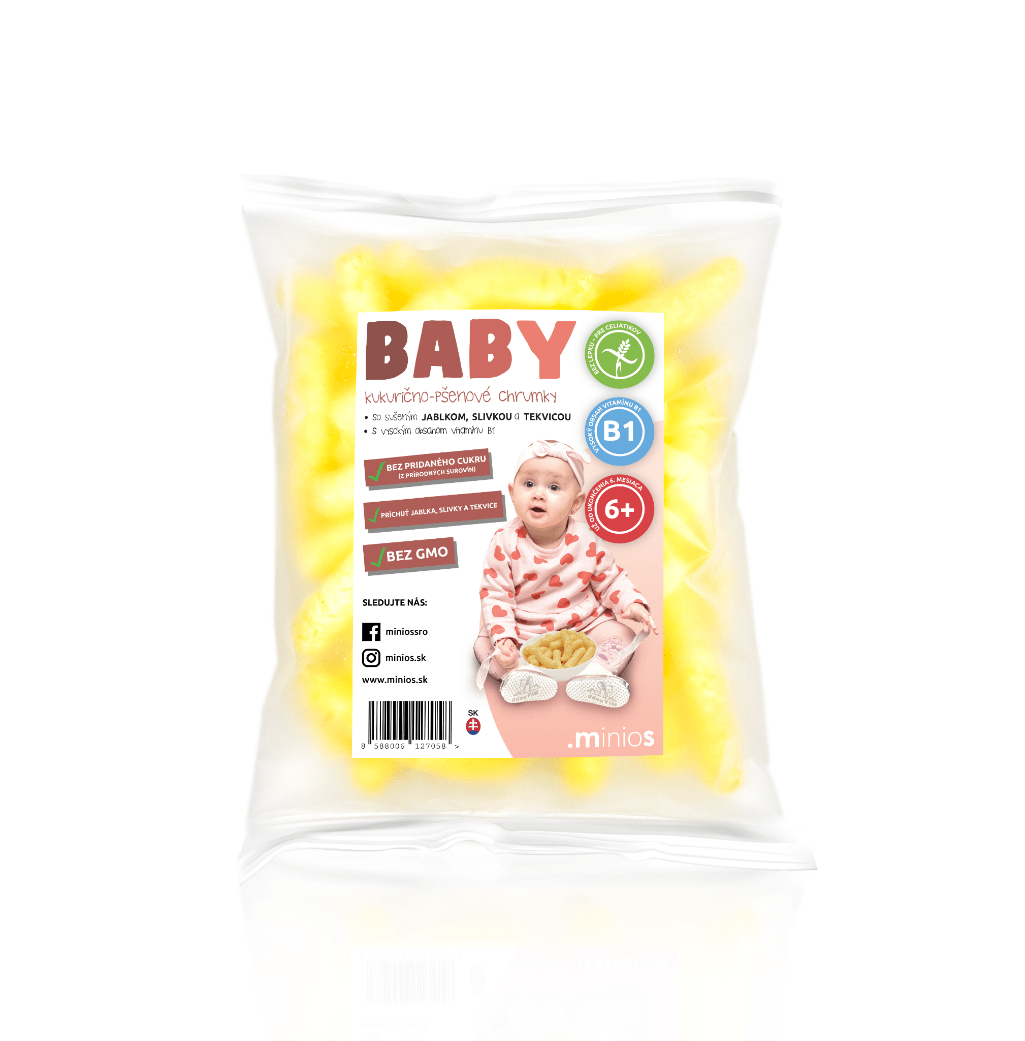 E-shop Minios Miniosky kukurično pšenové chrumky