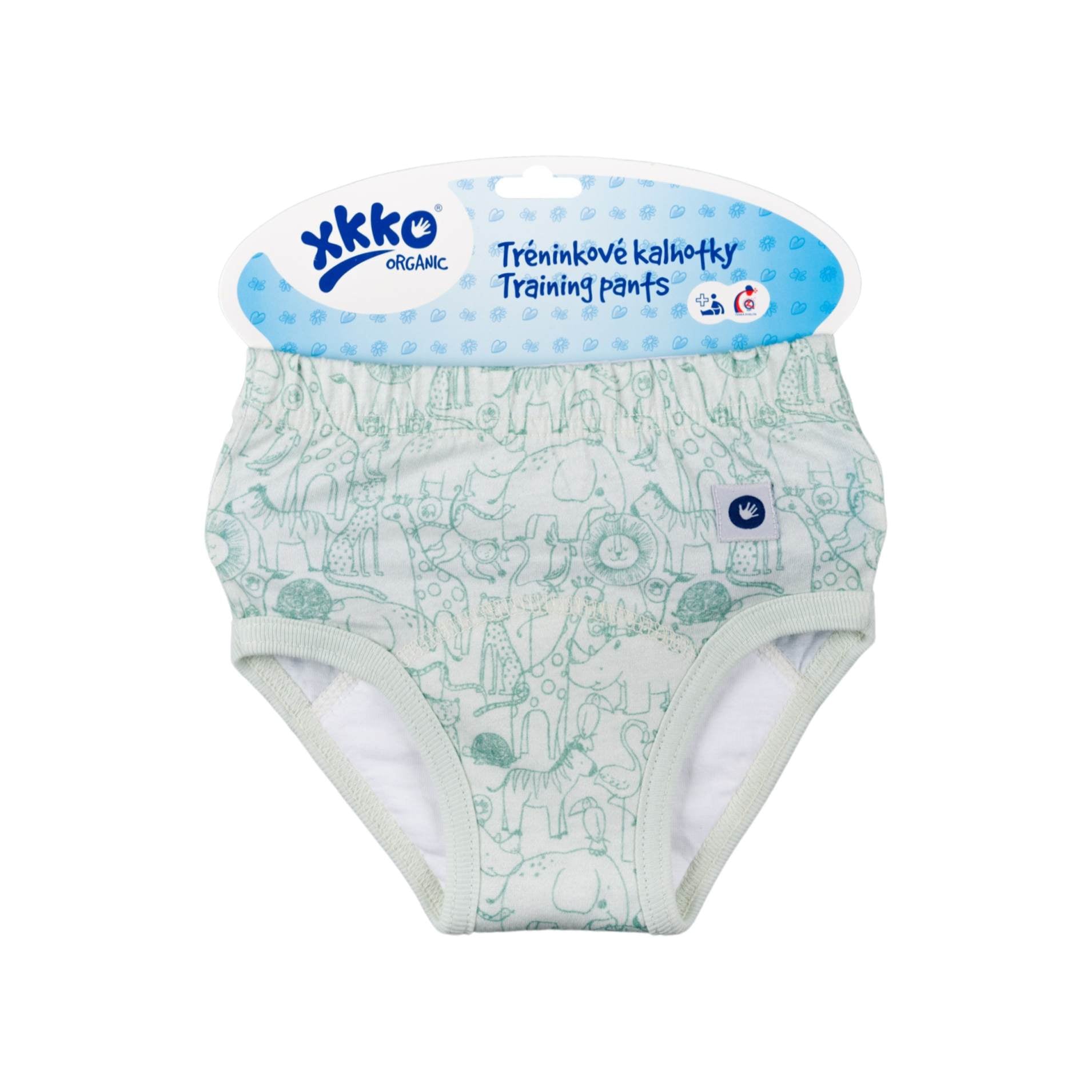 E-shop XKKO Organic Tréningové nohavičky - Safari Granite Green, Veľkosť S