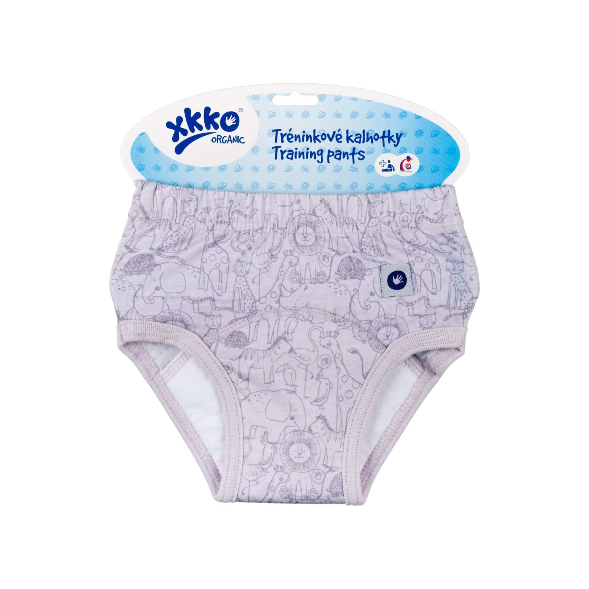 E-shop XKKO Organic Tréningové nohavičky - Safari Lavender Aura, Veľkosť S