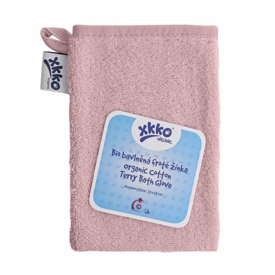 E-shop XKKO Organic BIO bavlnená froté žinka - Baby Pink