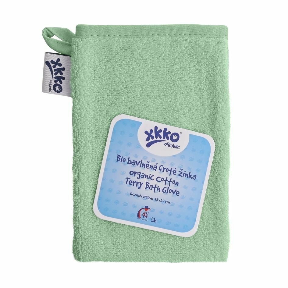 E-shop XKKO Organic BIO bavlnená froté žinka - Mint