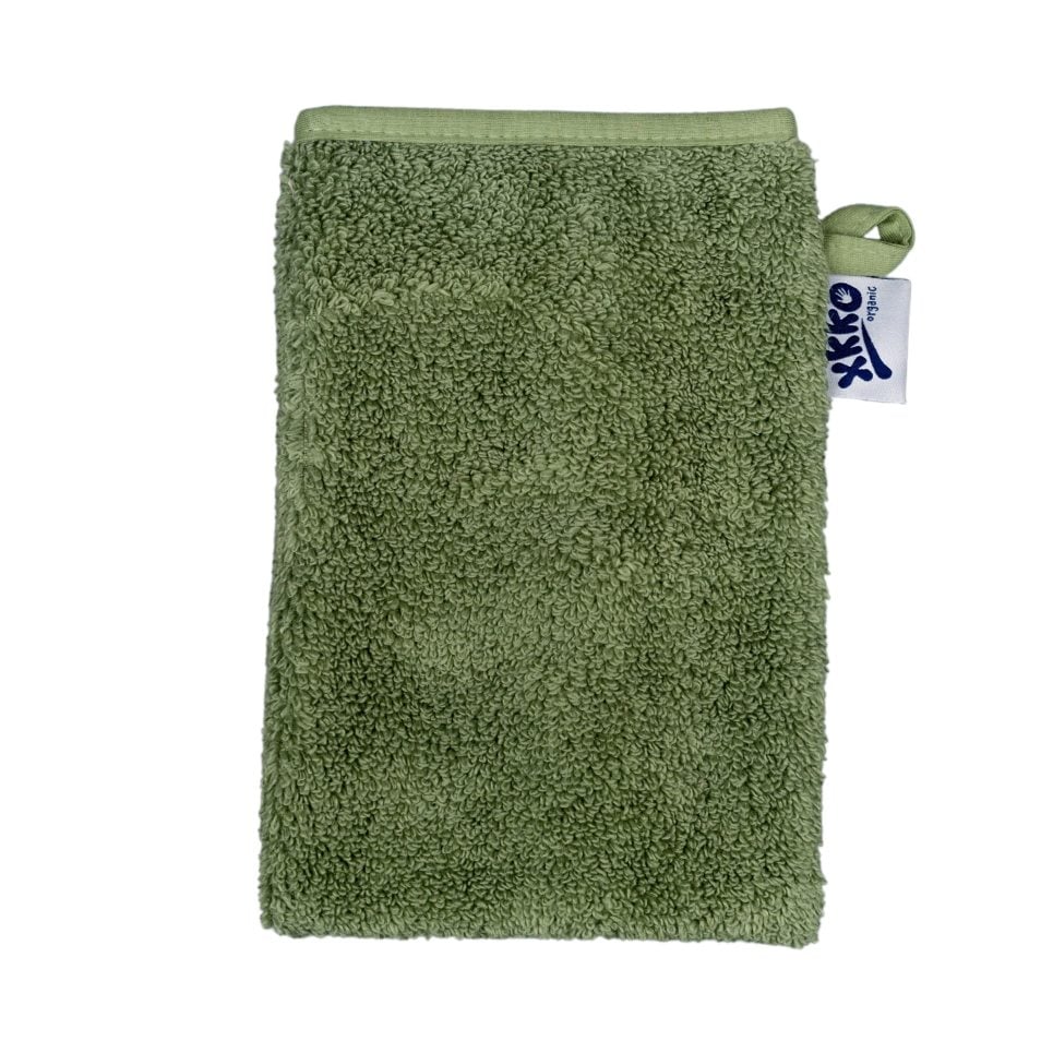 E-shop XKKO Organic BIO bavlnená froté žinka - Granite Green