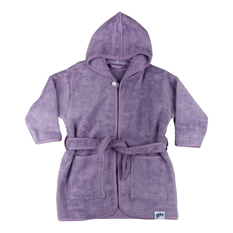 E-shop XKKO Organic BIO Bavlnený župan - Lavender Aura 6-12m