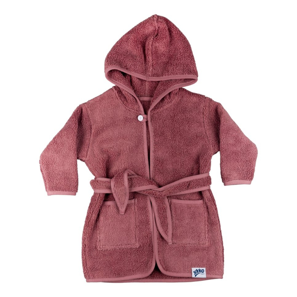 XKKO Organic BIO Bavlnený župan - Mesa Rose 12-24m