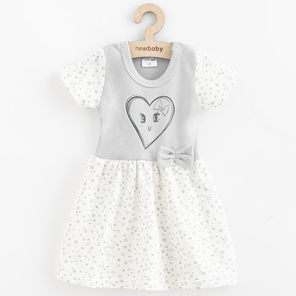 E-shop Dojčenské bavlnené šatôčky New Baby Srdiečka, 74 (6-9m) - 55410