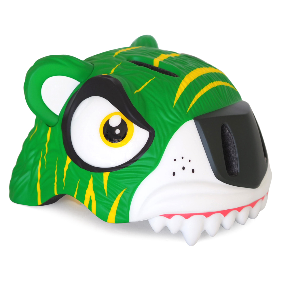 E-shop 100101-02-01 CrazySafety Detska Cykloprilba Tiger zelený