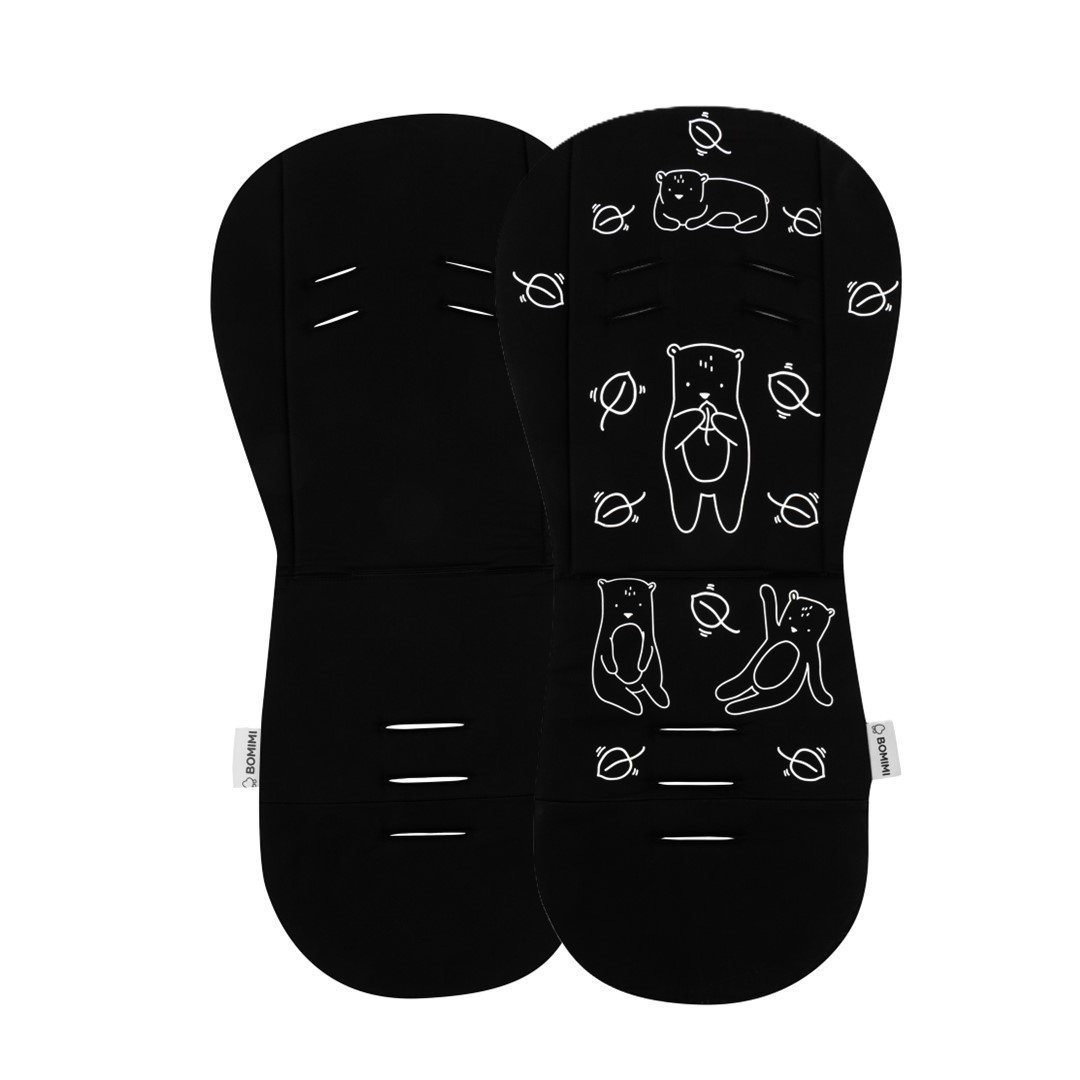 E-shop Bomimi ADA Podložka do kočíka Medvedík black