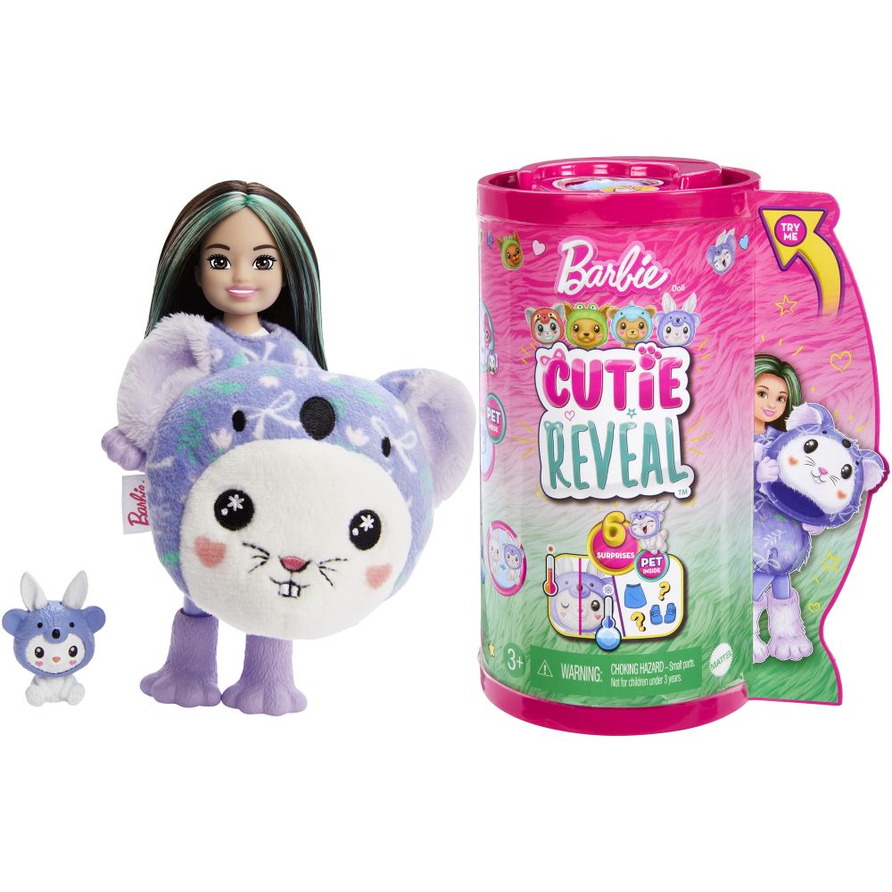 E-shop Mattel BRB CUTIE REVEAL CHELSEA V KOSTÝME - ZAJAČIK VO FIALOVOM KOSTÝME KOALY